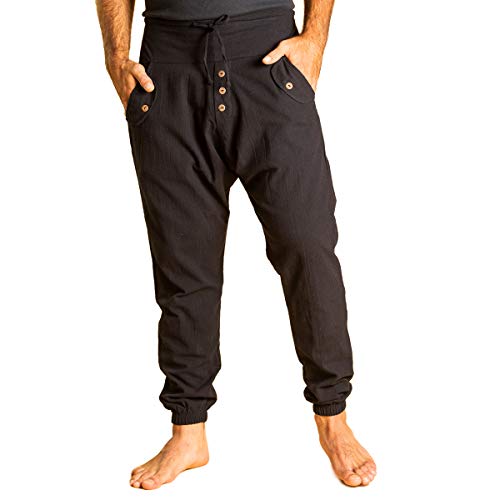 PANASIAM Yogipants 01, Cotton, Black, L