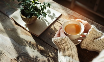 spirituelle morgenroutine tee journaling bewusst starten